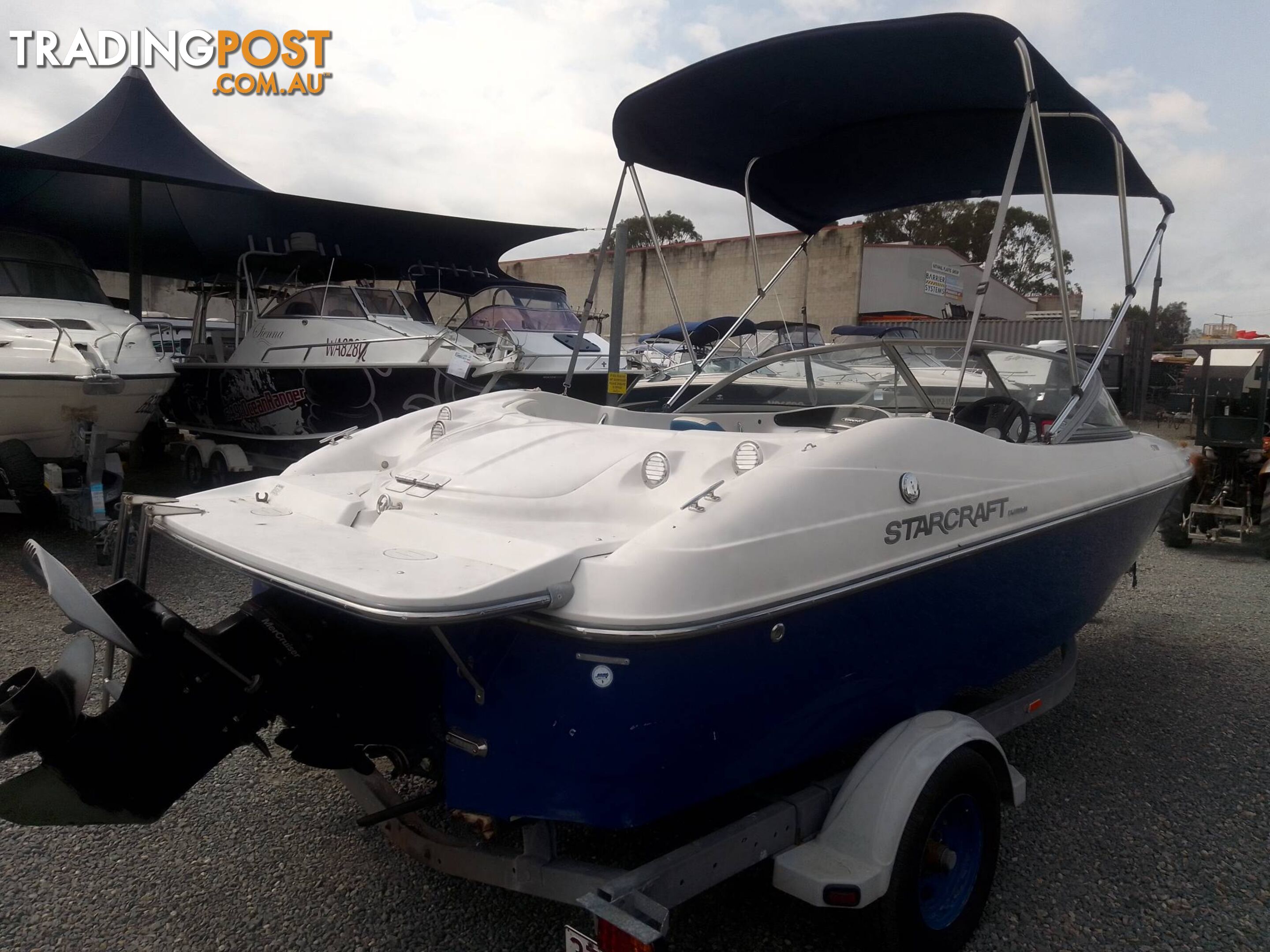 STARCRAFT BOWRIDER 2008 17FT- 130HP MERCRUISER 3.0L STERNDRIVE AND TRAILER