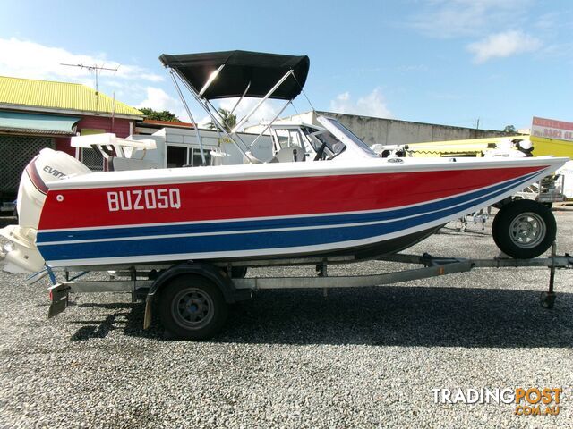 USED 2018 QUINTREX 530 FREESTYLER POWERED BY A 2016 130HP EVINRUDE ETEC ON A 2023 SINGLE AXLE GALVANISED STONEGATE BOAT TRAILER - photo 5 of 25