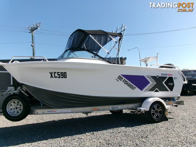 USED 2022 QUINTREX FISHABOUT PRO 500 POWERED BY A 90HP MERCURY 4 STROKE OUTBOARD...