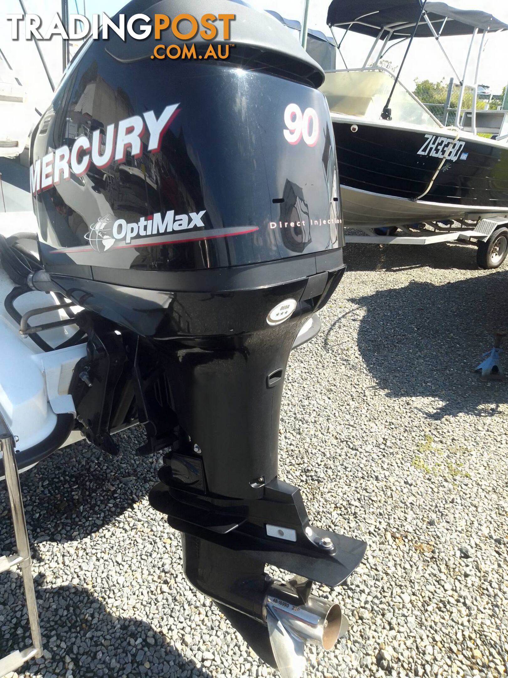 SEAFORCE 530 MATE PONTOON 1/2 CABIN-MERCURY 90HP OPTIMAX AND TRAILER