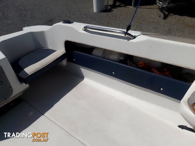 SEAFORCE 530 MATE PONTOON 1/2 CABIN-MERCURY 90HP OPTIMAX AND TRAILER