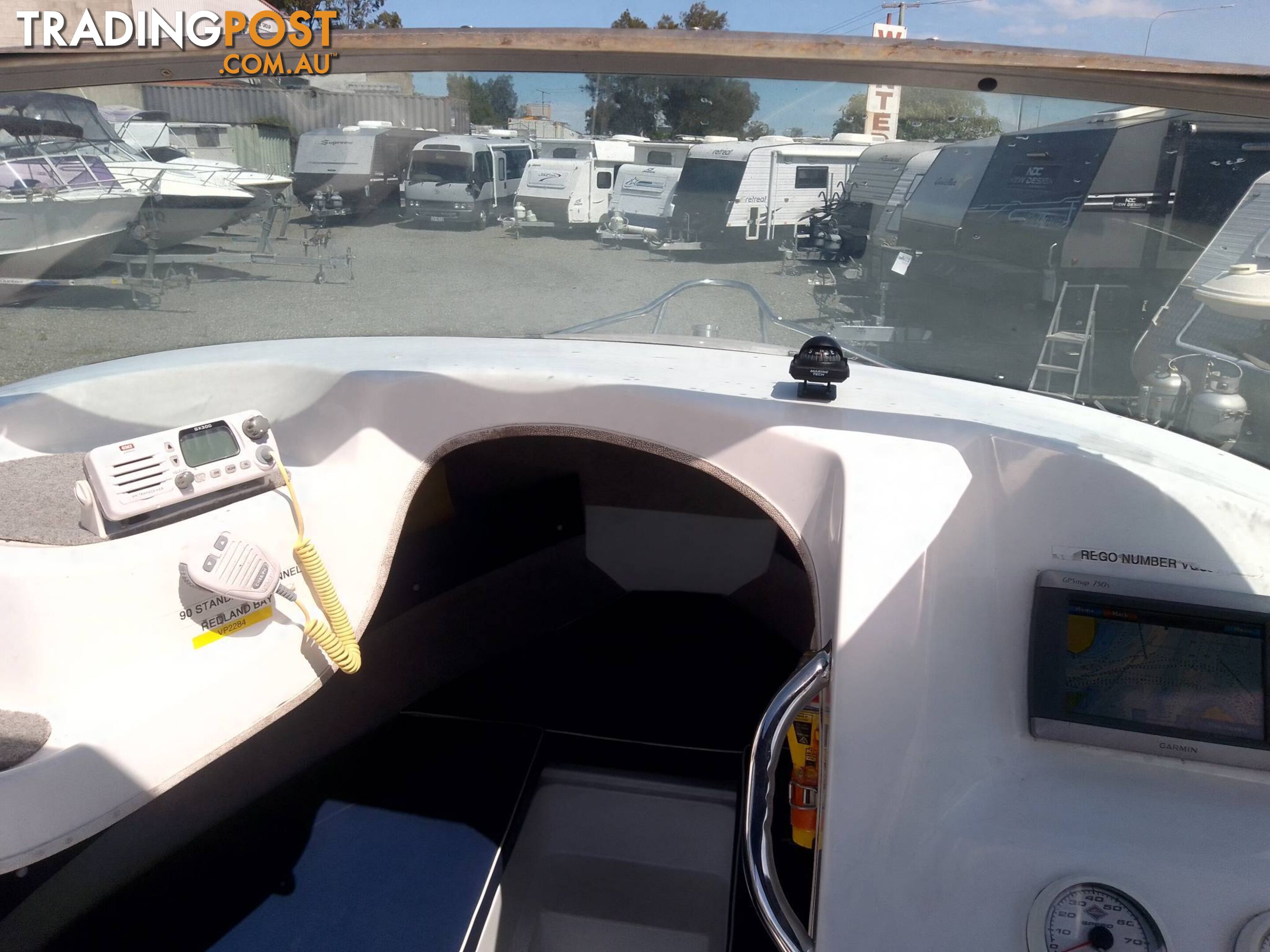 SEAFORCE 530 MATE PONTOON 1/2 CABIN-MERCURY 90HP OPTIMAX AND TRAILER