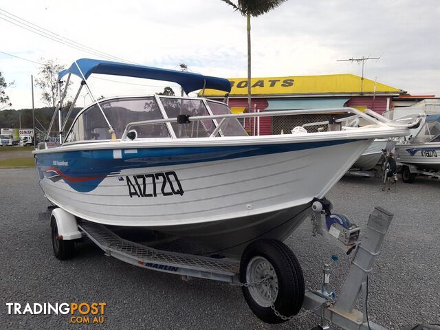 QUINTREX FREEDOM SPORT 550 BOWRIDER -YAMAHA 115HP 2 STROKE AND TRAILER