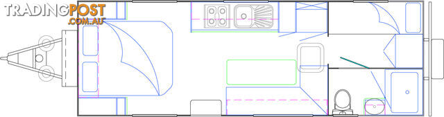 NDC 23FT CD FAMILY TREKKER - DOUBLE BUNK  OFF ROAD CARAVAN