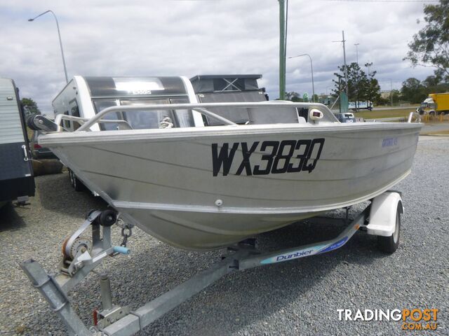 STESSCO CATCHER 429 SIDE CONSOLE RUNABOUT-30HP YAMAHA AND TRAILER 2014