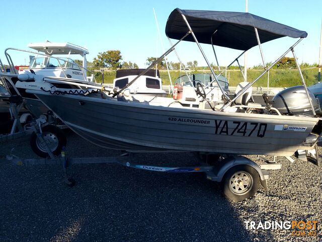 HORIZON 420 ALL-ROUNDER SIDE COSOLE 40HP YAMAHA 4 STROKE AND TRAILER