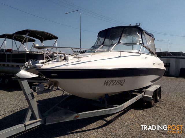 GLASTRON GS219 CUDDY CABIN 22FT-220HP MERCRUISER V6 MPI 4.3L AND TRAILER