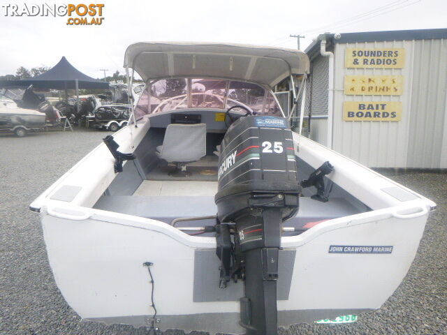 SAVAGE KESTREL 4.25 METRE RUN ABOUT- 25HP MERCURY OUTBOARD-REDCO TRAILER