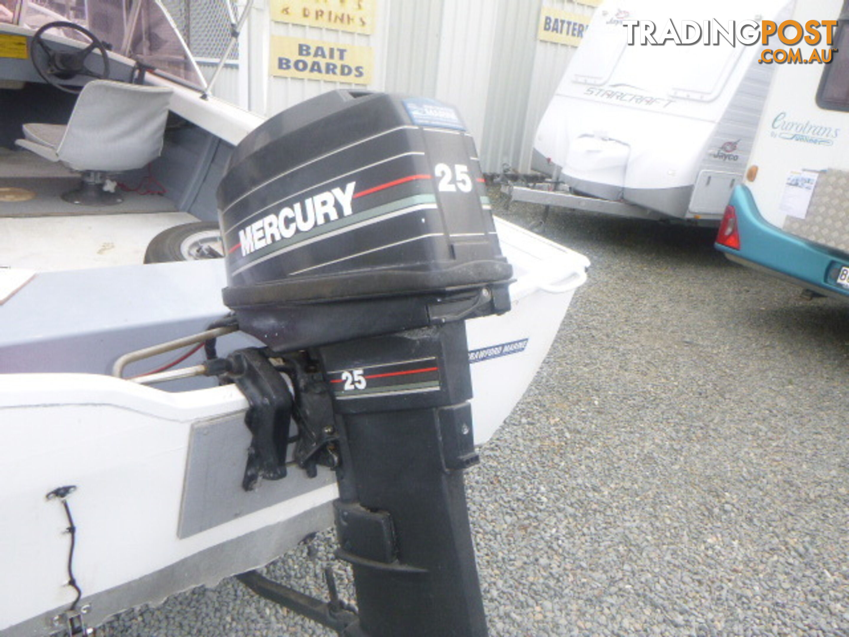 SAVAGE KESTREL 4.25 METRE RUN ABOUT- 25HP MERCURY OUTBOARD-REDCO TRAILER