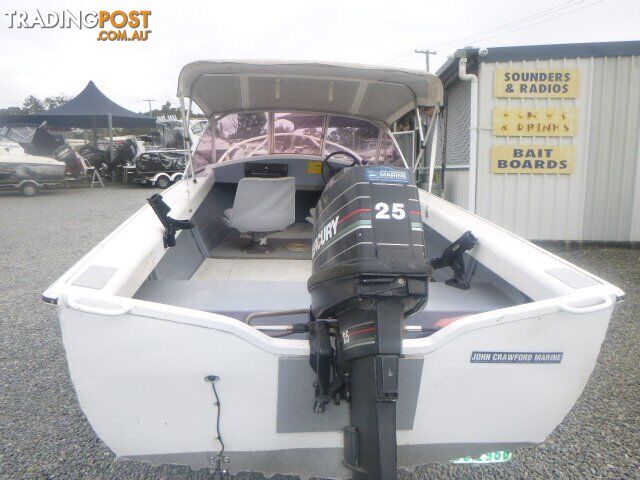 SAVAGE KESTREL 4.25 METRE RUN ABOUT- 25HP MERCURY OUTBOARD-REDCO TRAILER