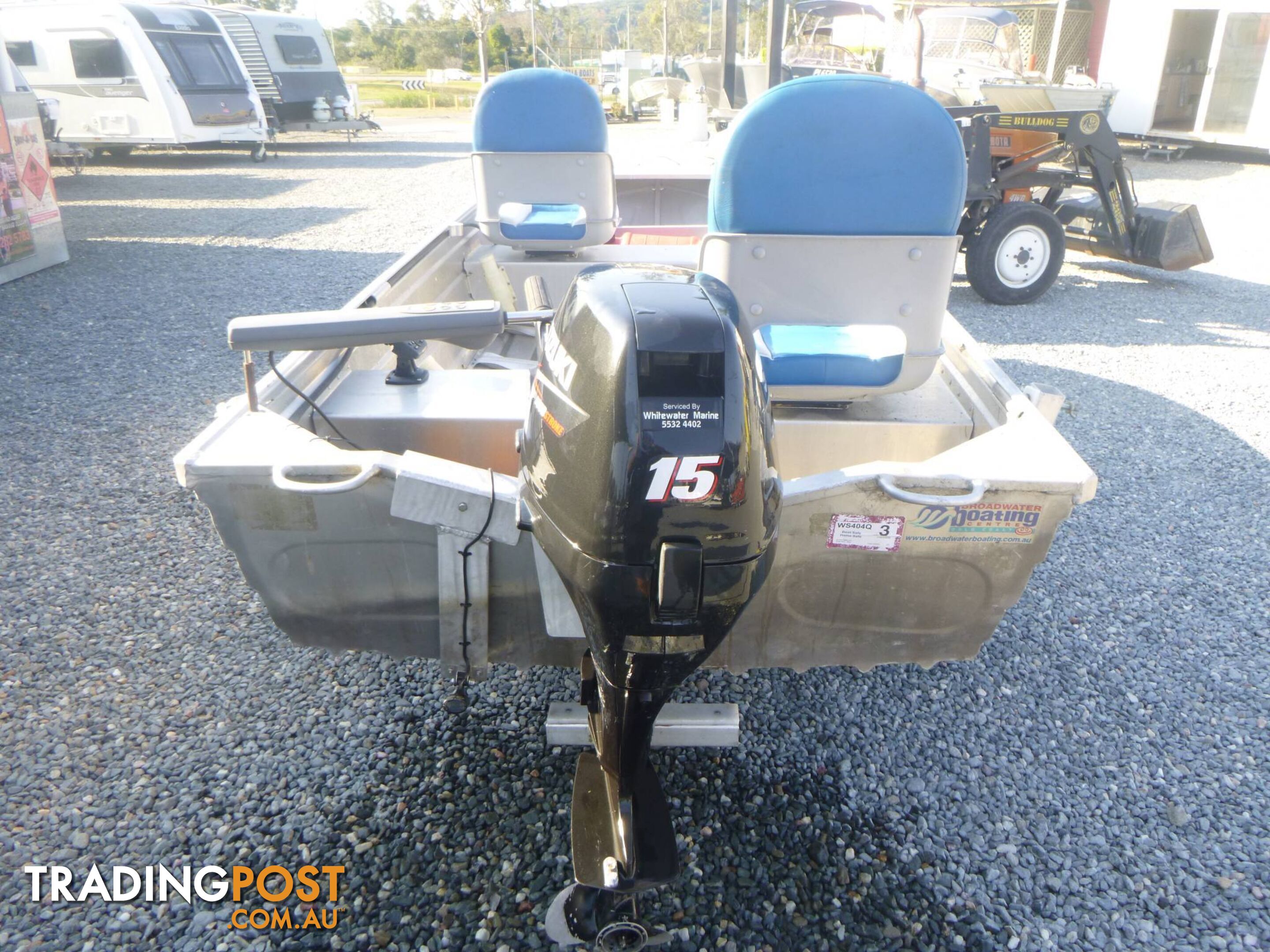 QUINTREX 370 CARTOPPER -15HP SUZUKI 4 STROKE OUTBOARD + DOLLY