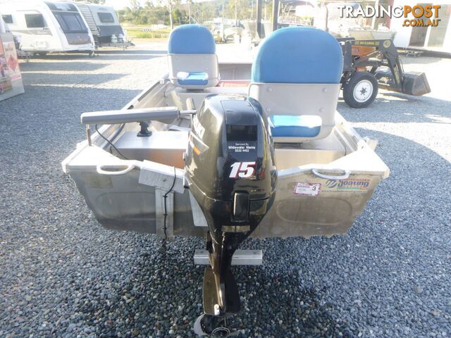 QUINTREX 370 CARTOPPER -15HP SUZUKI 4 STROKE OUTBOARD + DOLLY