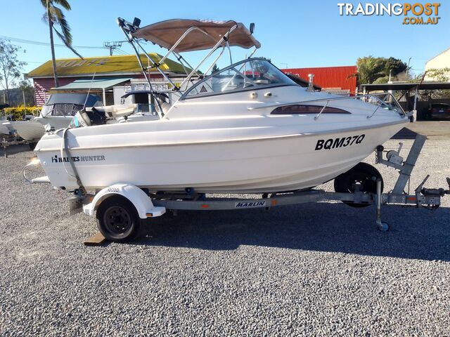 HAINES HUNTER 4.7M HALF CABIN BREEZE CUDDY WITH 75HP MERCURY AND TRAILER