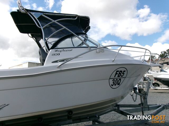 USED 2013 CRUISE CRAFT 530 EXPLORER POWERED BY A 2025 MERCURY 115HP 4 STROKE OUTBOARD ON A 2023 SEA TRAIL C CHANNEL GALVANISED DUAL AXLE TRAILER - photo 5 of 24