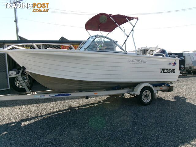 USED 2010 QUINTREX 510 FREEDOM SPORT POWERED BY A 2010 100HP 4 STROKE YAMAHA ON...