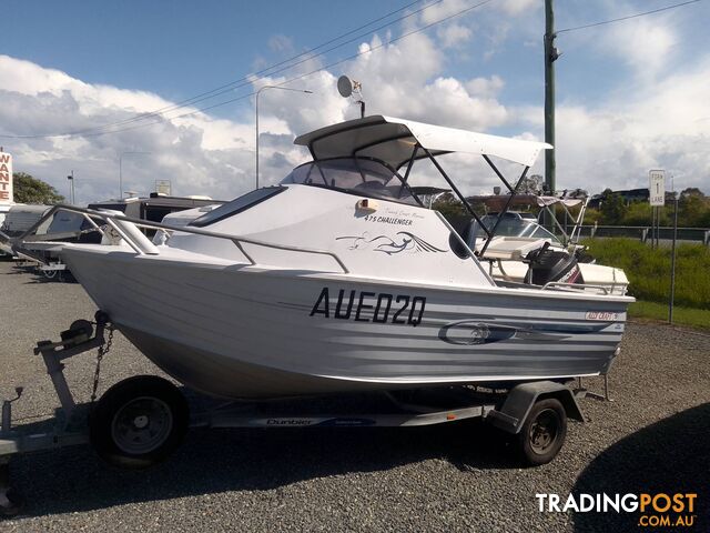 2002 ALLY CRAFT CUDDY 4.2M CUDDY CABIN WITH 75HP MERCURY 2 STROKE MOTOR AND TRAILER