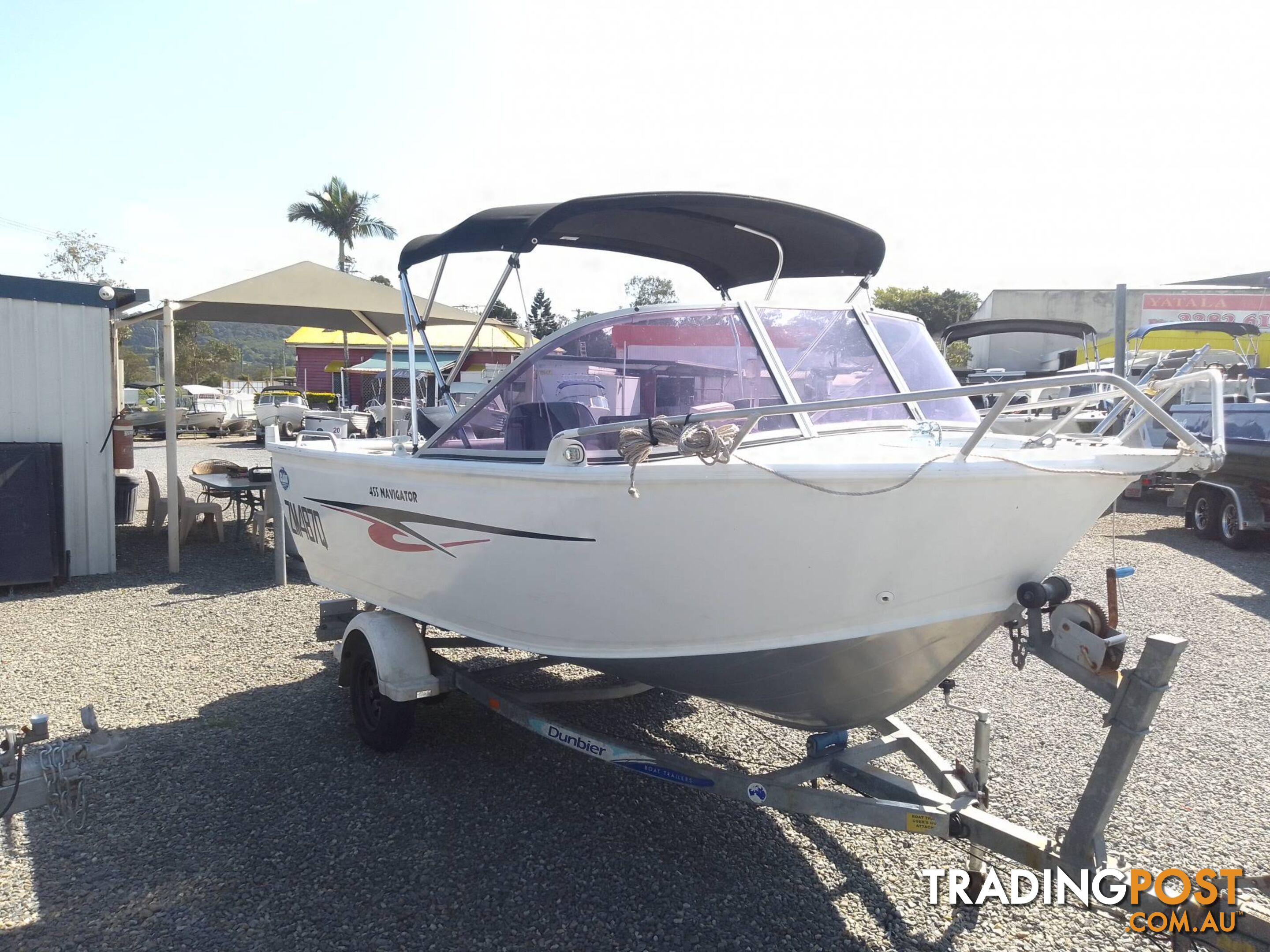 2013 CLARK 455 NAVIGATOR WITH 60HP MERCURY OUTBOARD AND TRAILER