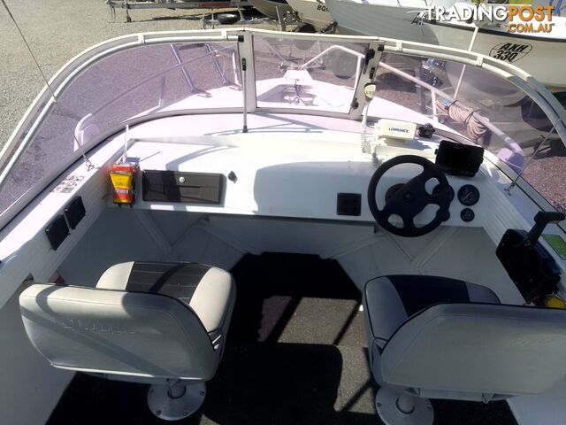 2013 CLARK 455 NAVIGATOR WITH 60HP MERCURY OUTBOARD AND TRAILER