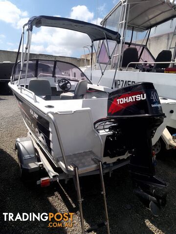 SEA JAY CLASSIC 4.3M RUNABOUT-40HP TOHATSU 2 STROKE AND TRAILER