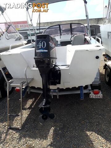 SEA JAY CLASSIC 4.3M RUNABOUT-40HP TOHATSU 2 STROKE AND TRAILER