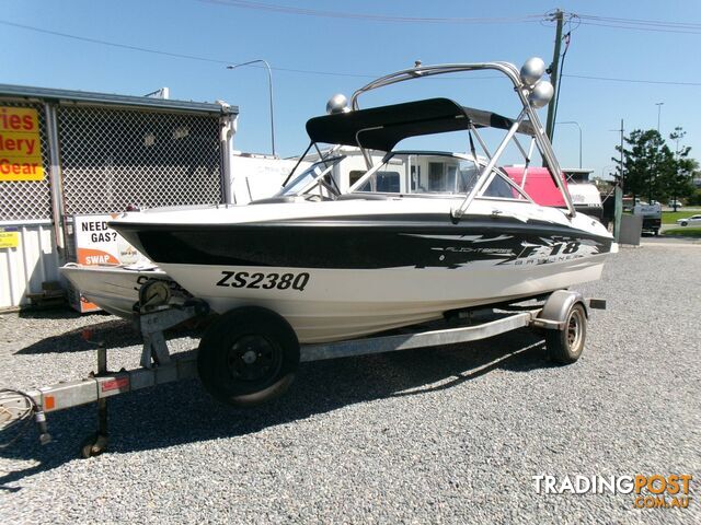 USED 2008 BAYLINER 185 POWERED BY 4.3L V6 MERCRUISER ON A GALVANISED SWINGAWAY DRAWBAR TRAILER - photo 3 of 28