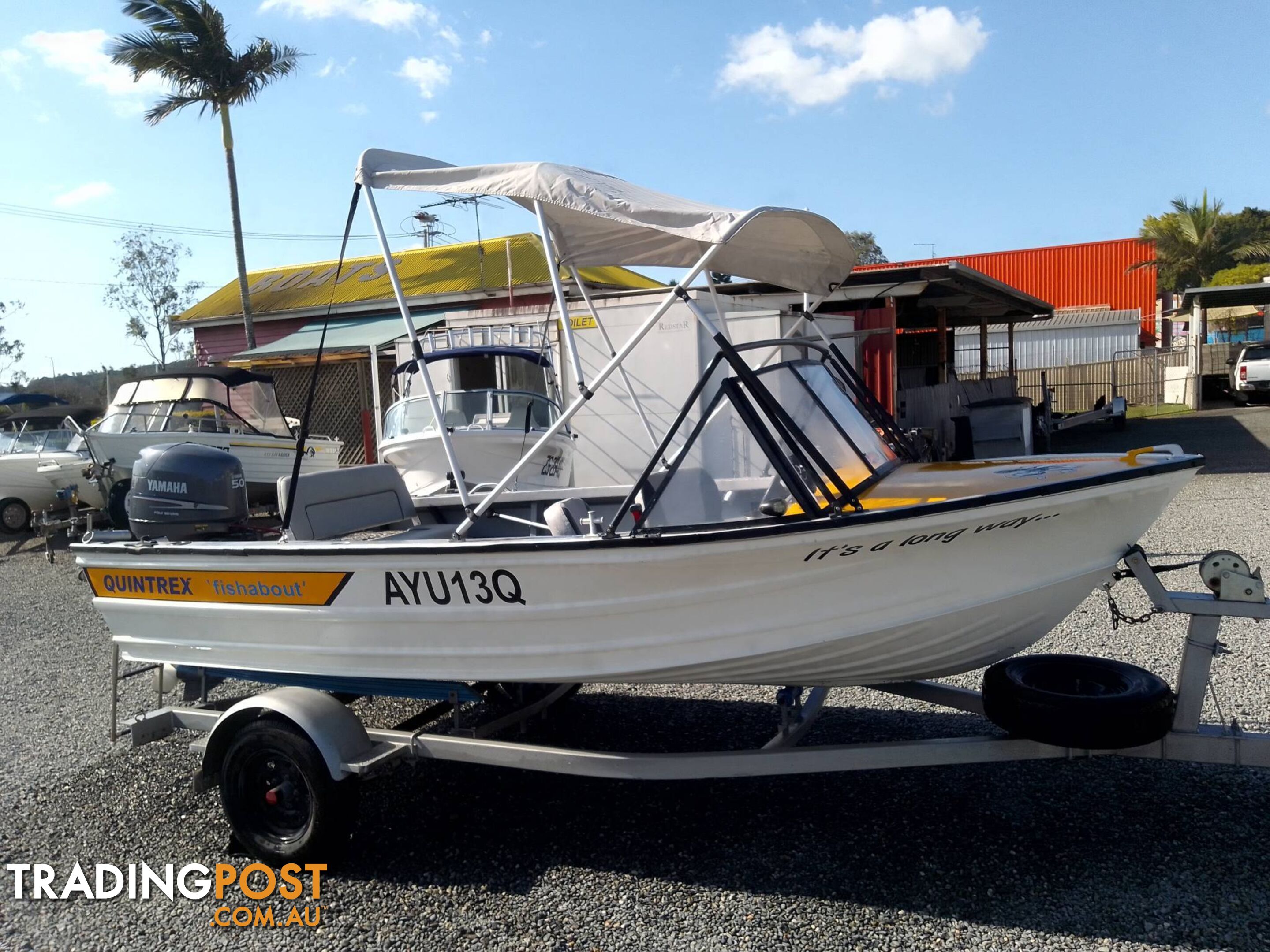 QUINTREX 430 FISHABOUT -50HP YAMAHA 4 STROKE AND TRAILER