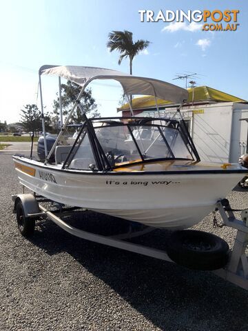 QUINTREX 430 FISHABOUT -50HP YAMAHA 4 STROKE AND TRAILER