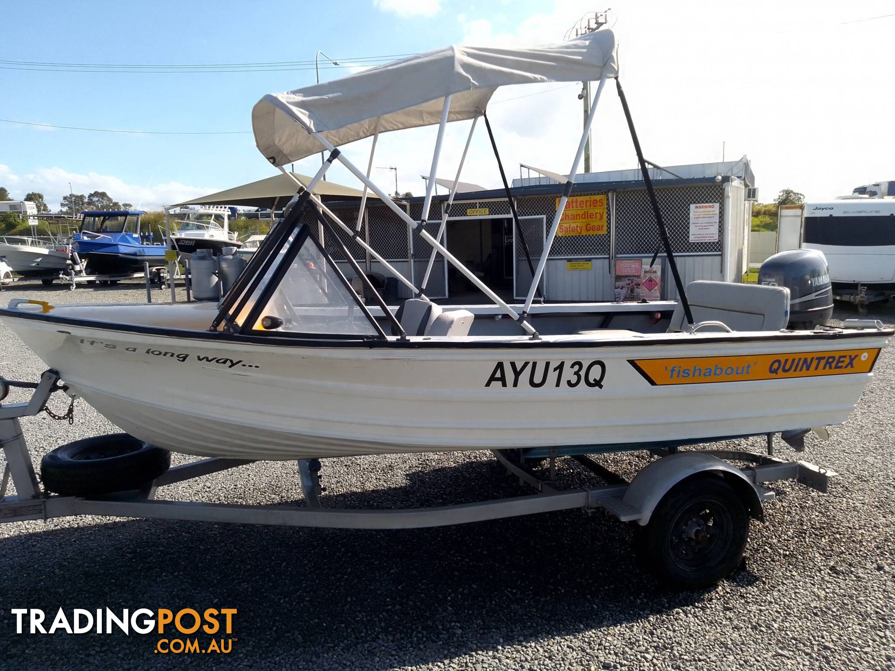 QUINTREX 430 FISHABOUT -50HP YAMAHA 4 STROKE AND TRAILER