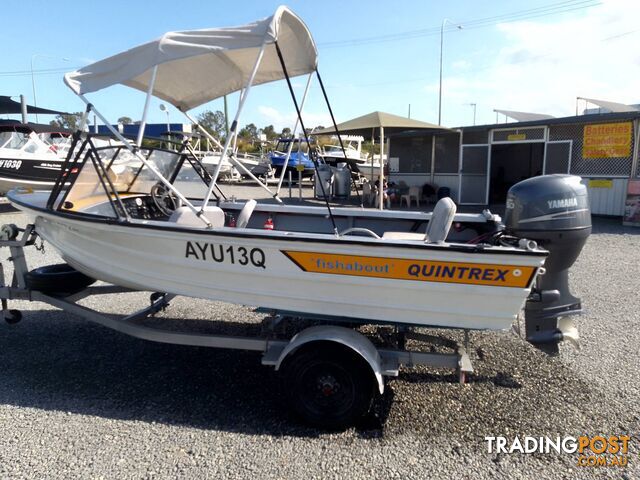 QUINTREX 430 FISHABOUT -50HP YAMAHA 4 STROKE AND TRAILER