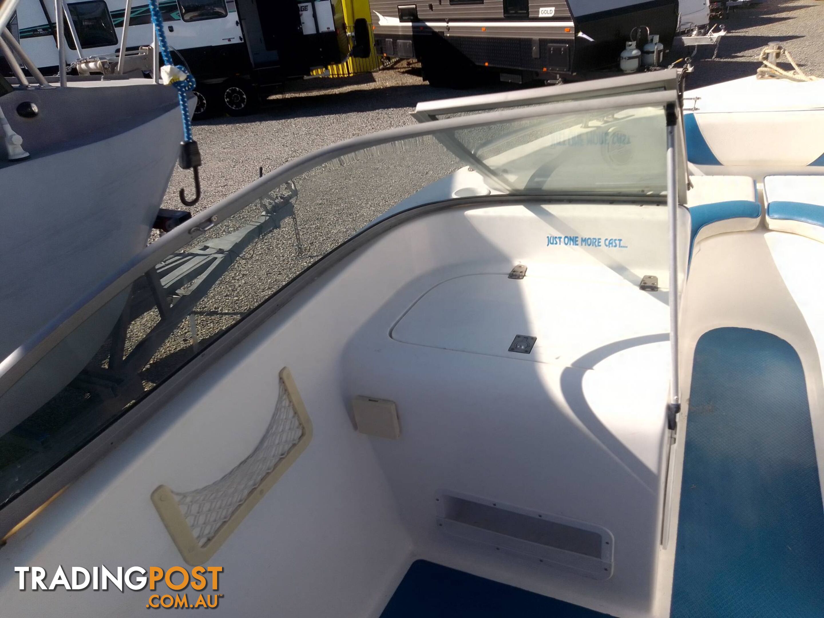 CUSTOM FIBREGLASS BOWRIDER 5.6M-115HP MERCURY 2 STROKE AND TRAILER