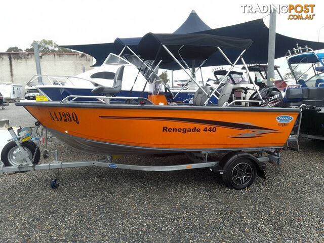 STESSCO RENEGADE 440 CENTRE CONSOLE-60HP MERCURY 4 STROKE AND TRAILER