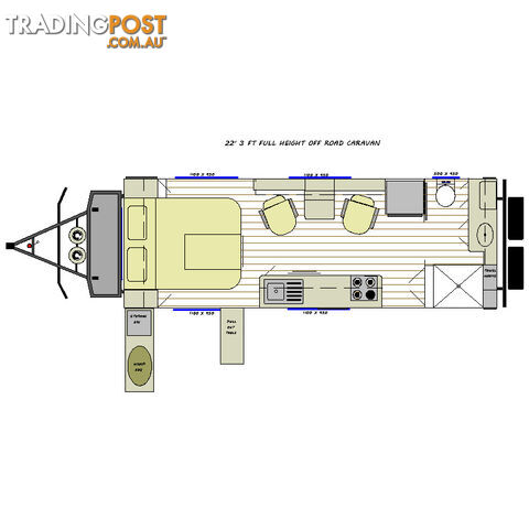 22Â3 FT OFF ROAD CARAVANÂ