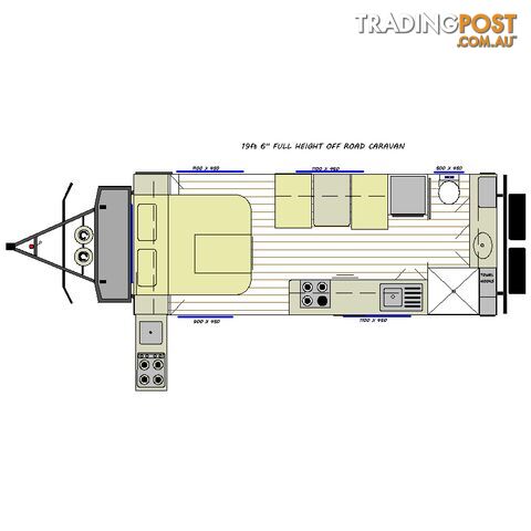 19Â6 FT OFF ROAD CARAVAN