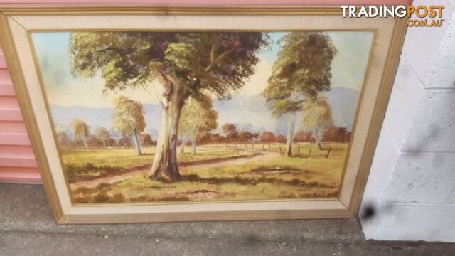FRAMED PAINTING COUNTRY