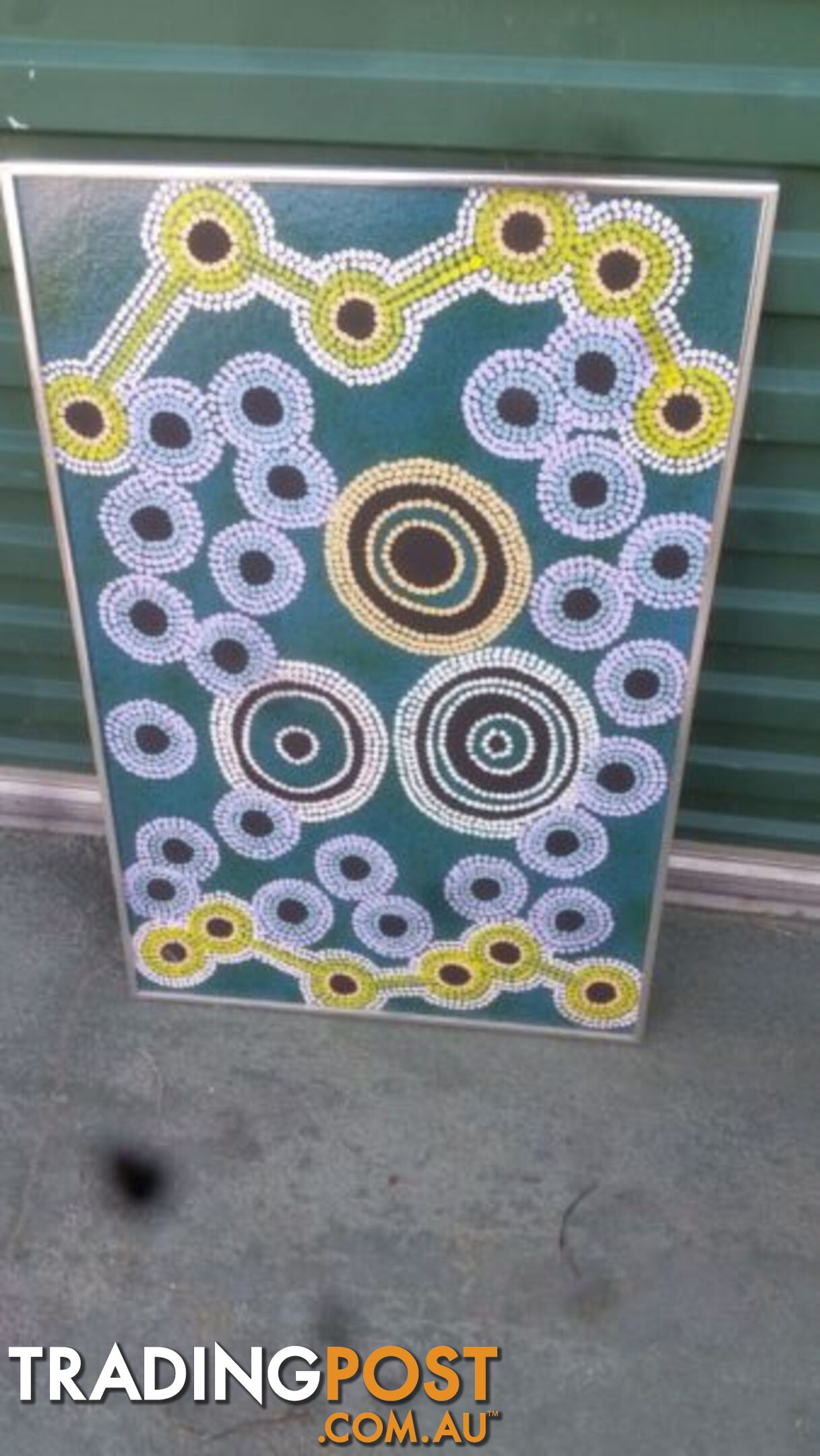 ABORIGINAL DOT PAINTING FRAMED