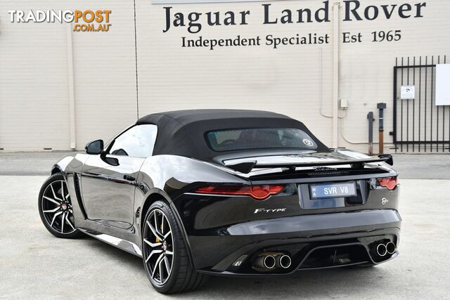 2017 JAGUAR F-TYPE  X152 18MY SVR AUTOMATIC CONVERTIBLE