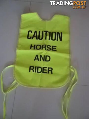 EQUESTRIAN TABARD: CAUTION HORSE AND RIDER