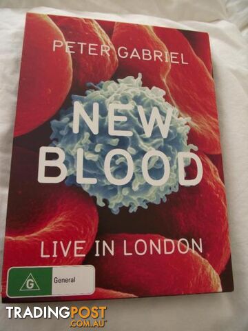 PETER GABRIEL NEW BLOOD LIVE IN LONDON DVD