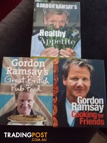 GORDON RAMSAY BOOKS X 3 GOOD CONDITION $30