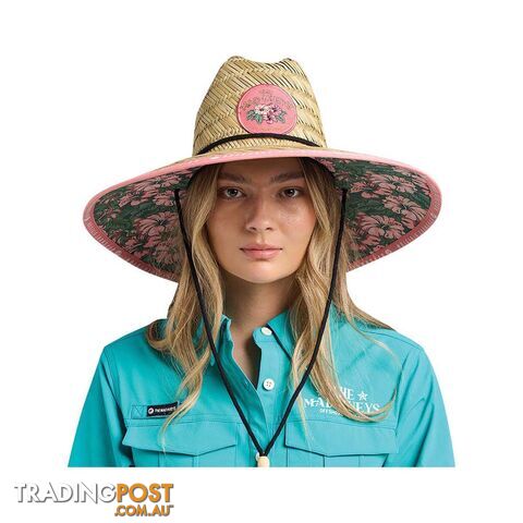 The Mad Hueys Womenâs Tiki Anchor Straw Hat