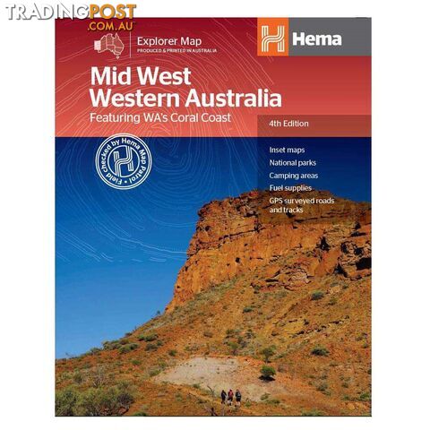 Hema Mid Western Australia Map