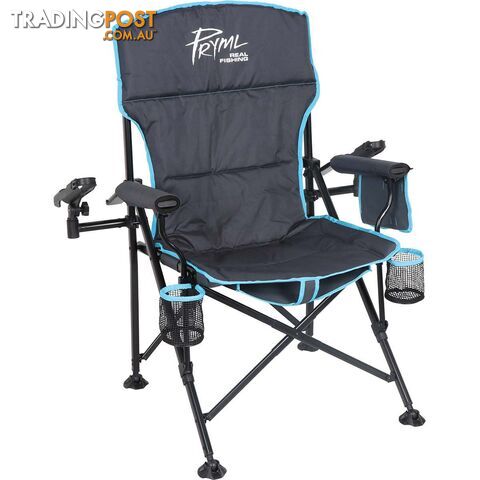 Pryml Premium Fishing Chair with Rod Holders 160kg