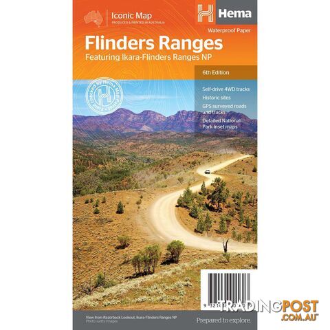Hema Flinders Ranges Map (6th edition)