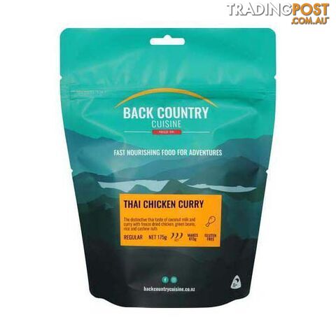 Back Country Cuisine Freeze Dried Thai Chicken 2 Serves