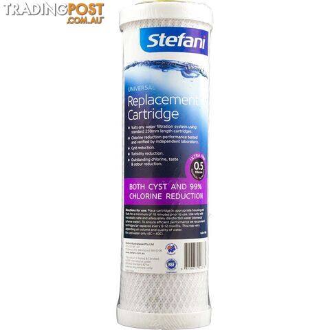 Stefani Carbon Filter 0.5 Micron 250mm