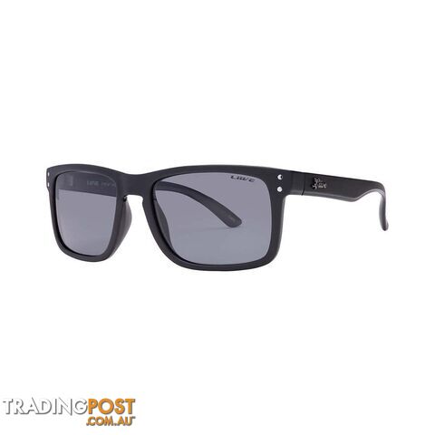 Liive Menâs Cheap Thrill Polarised Sunglasses Black with Black Lens