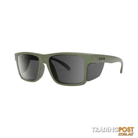 Liive Menâs X Jonny Brooks X Polarised Sunglasses Green with Black Lens