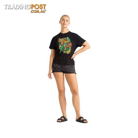 The Mad Hueys Womenâs Rainbow Anchor Short Sleeve Tee