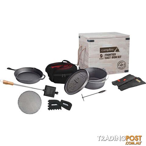 Campfire Frontier 9 Piece Cast Iron Cook Set