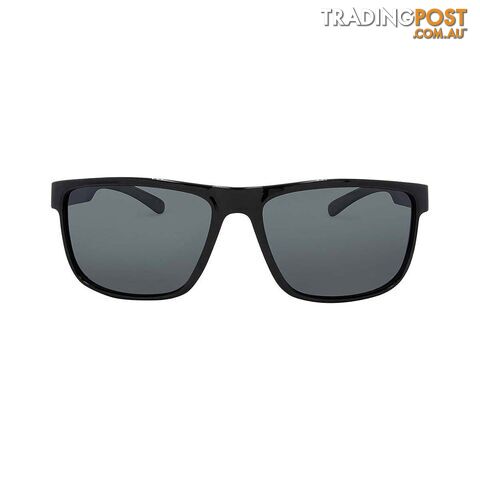 Stingray Yellowfin Polarised Sunglasses Black with Smoke Lens